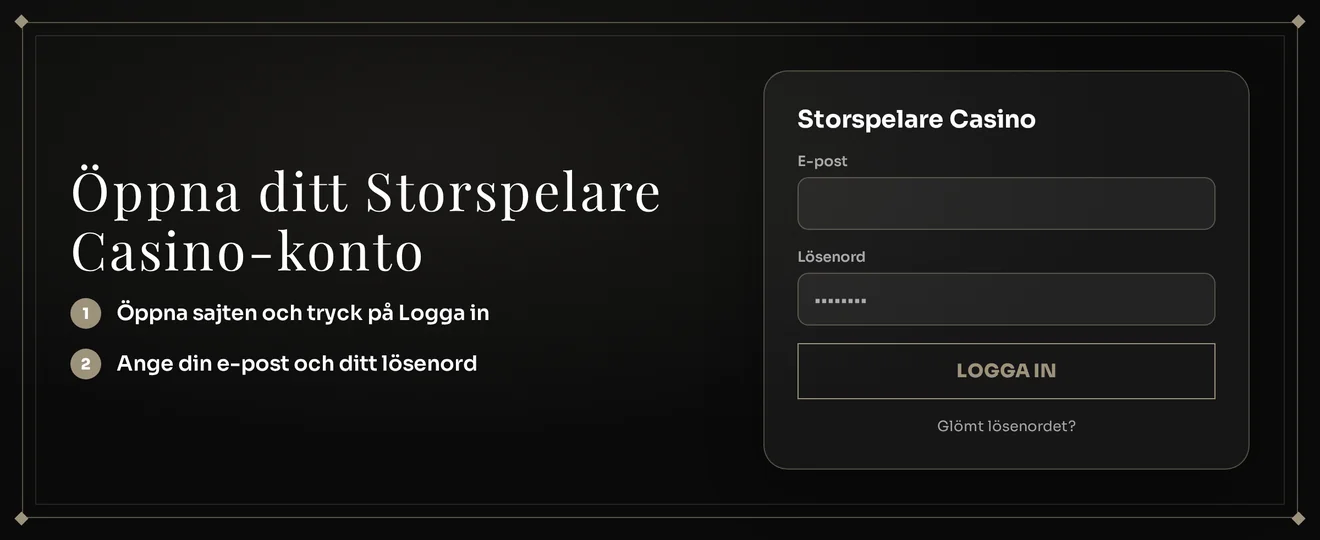 Logga in och spela